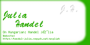 julia handel business card